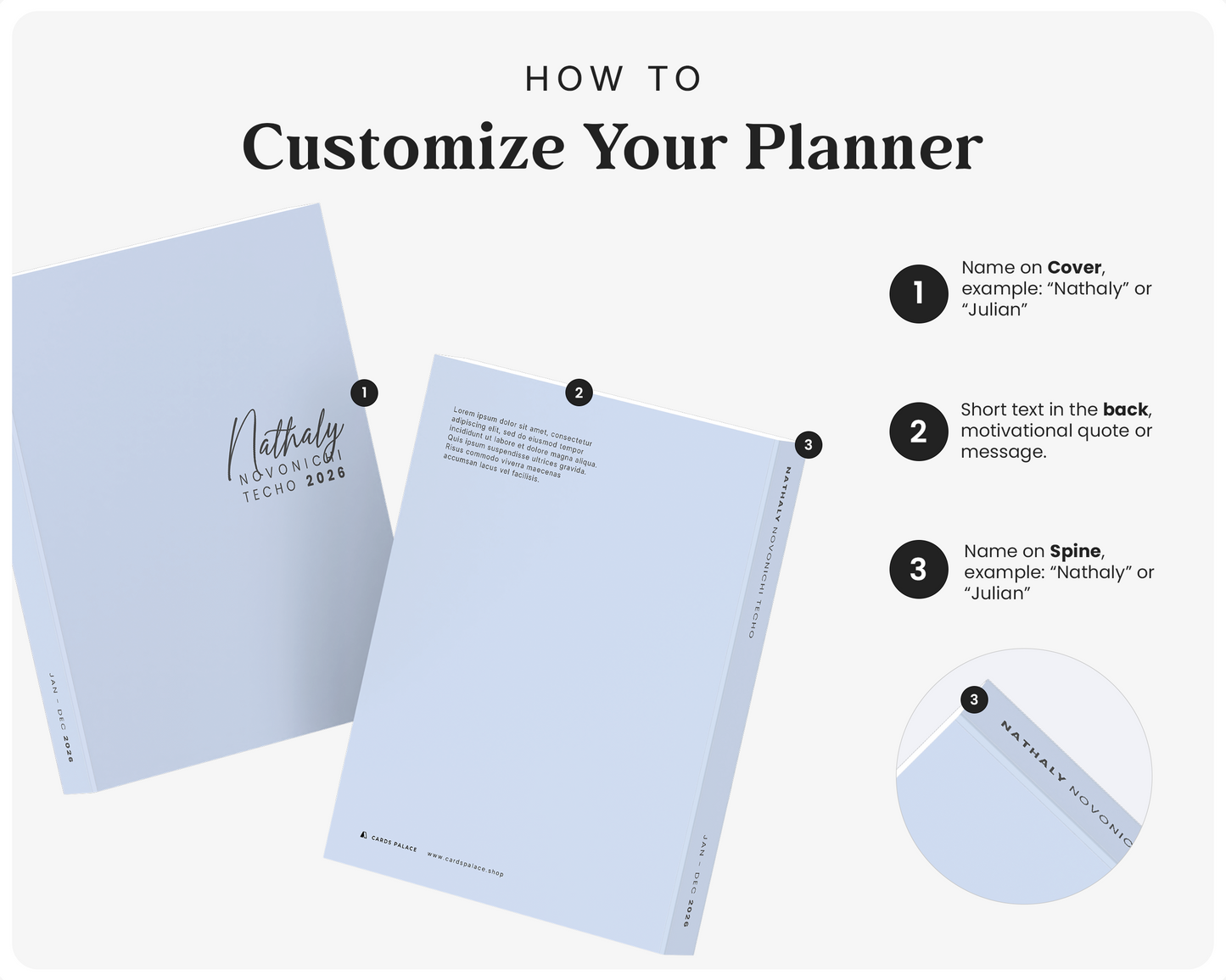 Novonichi A5 Personalized Planner 2026 - Cards Palace