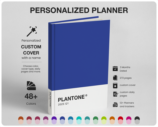 Plantone - 2025 Custom Daily Planner | A5 Personalized Notebook