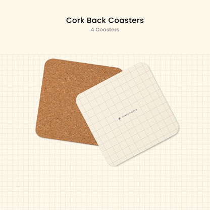 Cork-back coaster - Cards Palace